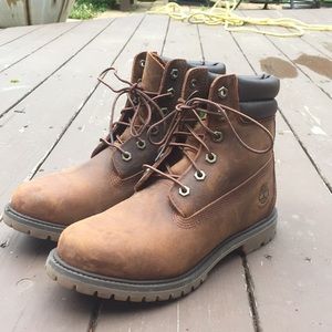 Women’s Brown 6” Premium Leather Boots